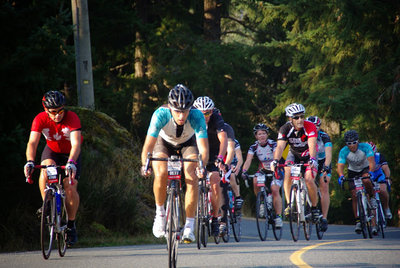 Chris pacing us up Munn Road