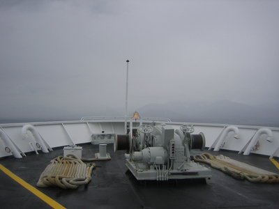 View from the Coho as we approached P.A. port; look at those beautiful mountains!