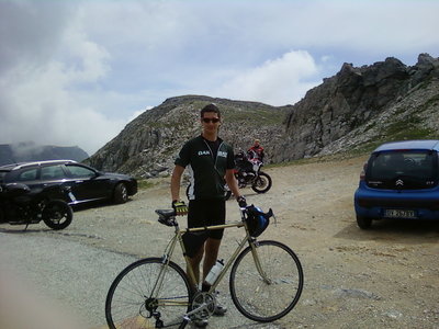 &quot;Colle della Fauniera&quot;, First Oak Bay rider to get on top