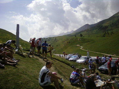 &quot;Colle della Maddalena&quot;, finish of a kind of race I joined on the way up