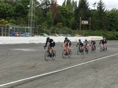 The group of seven that lapped the field.