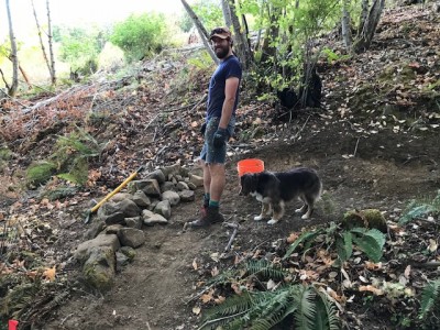 Matt and Sprocket west side trail berm.jpg