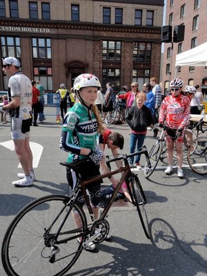 Una and bike at Bastion 2011.jpg